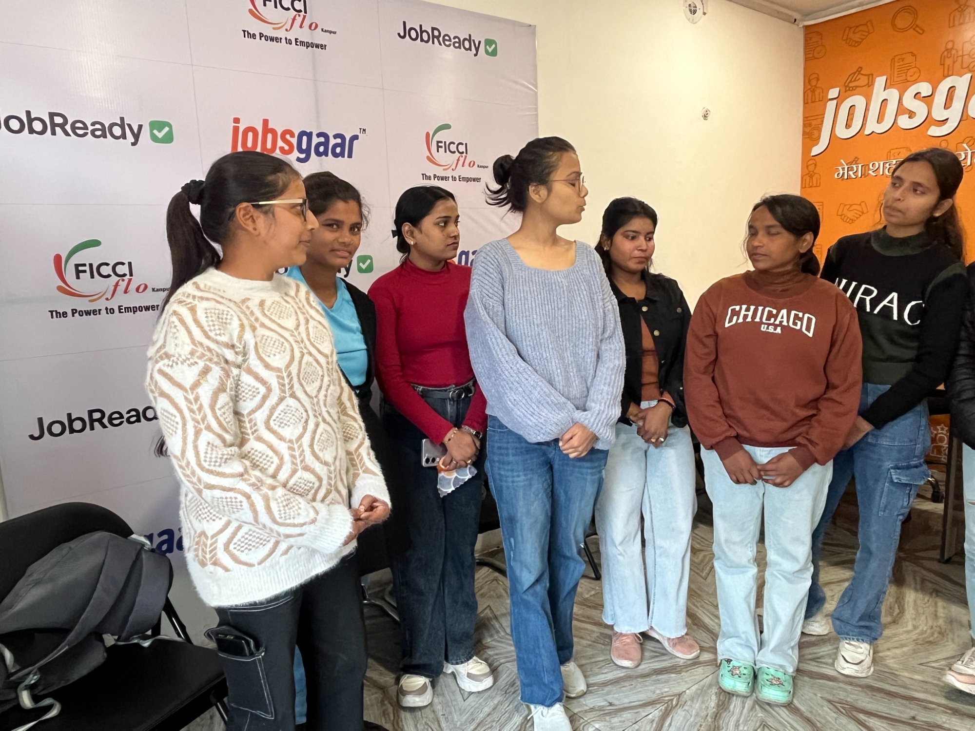 Jobsgaar team and FICCI FLO officials at JobReady launch
